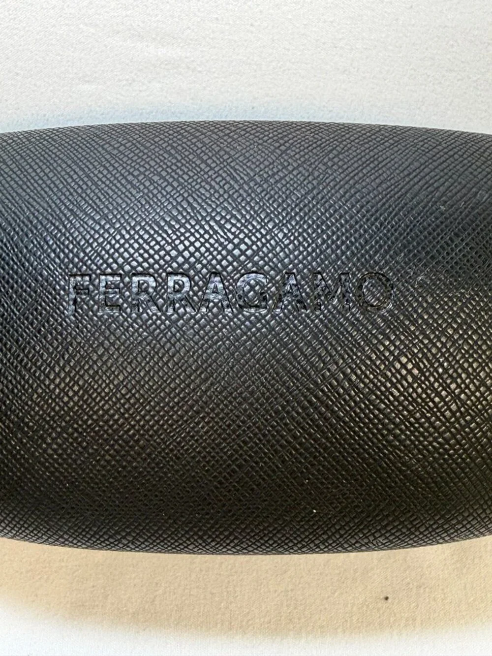 FERRAGAMO Black Hard Clamshell Eyeglass Sunglasses Case